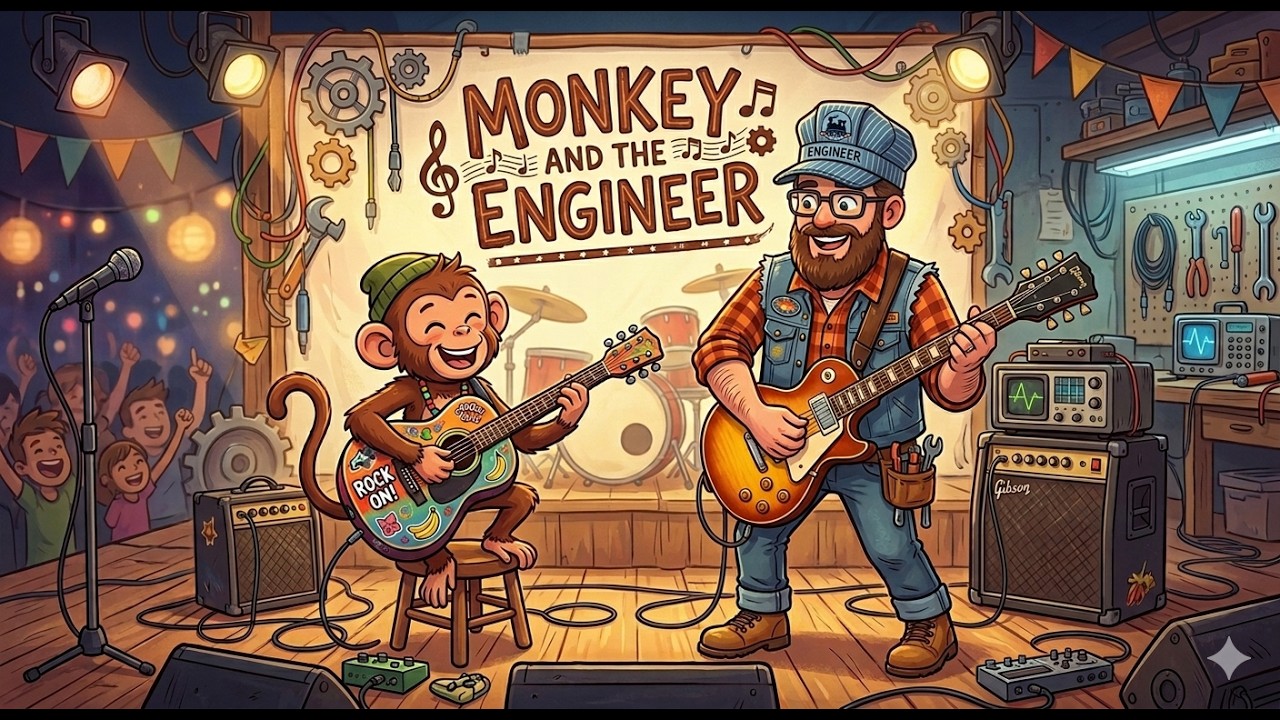 monkey and the engineer Strumming pattern and chord chart