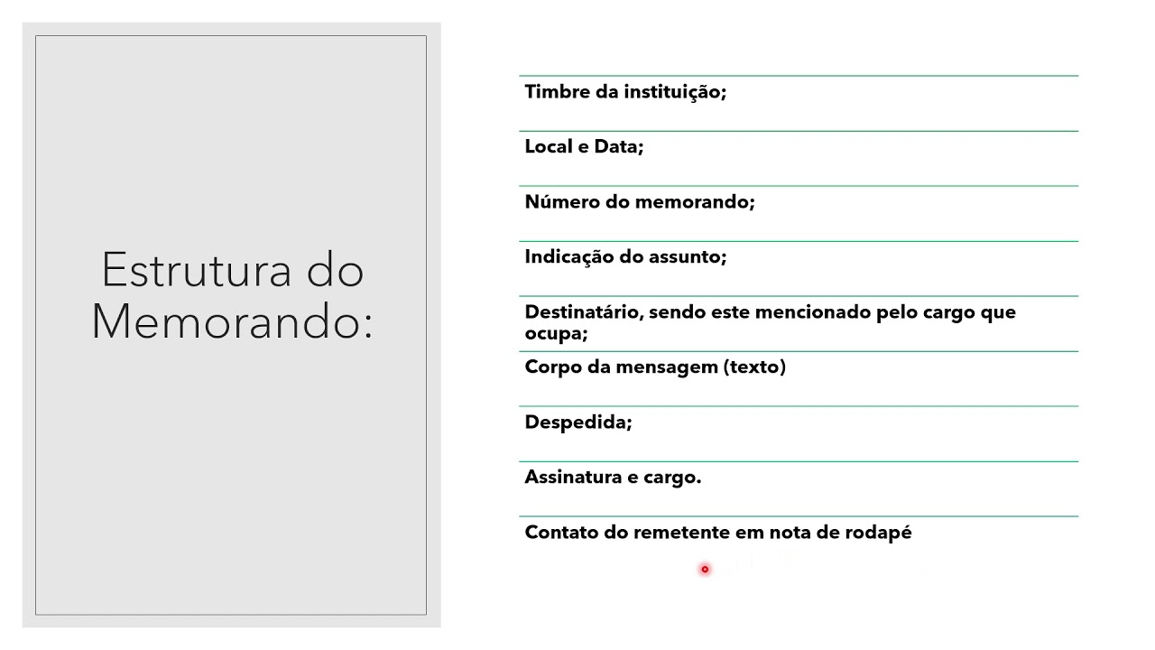 G&ecirc;nero textual Memorando