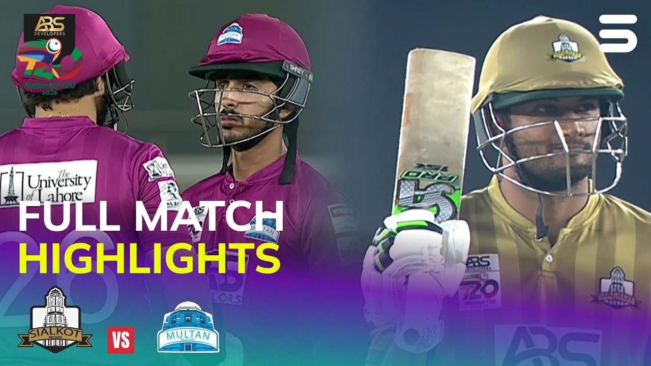 Full Highlights | Sialkot vs Multan | Match 20 | ABS Developers National T20 Cup 2026 | MZA1J