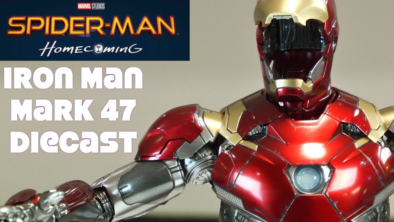 Spider-Man Homecoming Iron Man Mark 47 MMS427 Die-cast unboxing Hot Toys