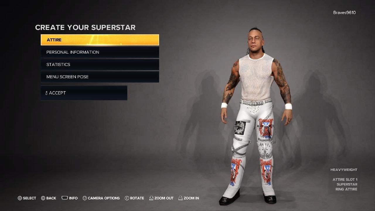 Damian Priest WWE backlash WWE Superstar Threads Attire Showcase WWE2K23