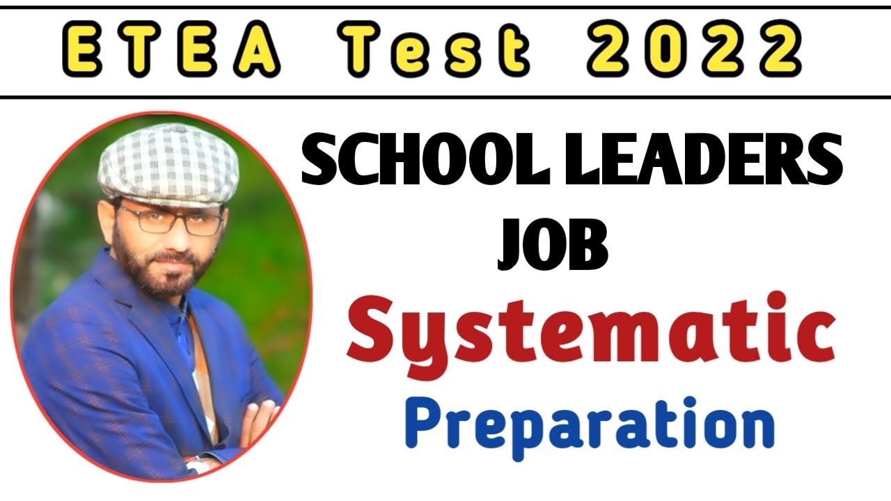 How to Prepare for School Leader Job | ETEA Test 2022 | english with ikram