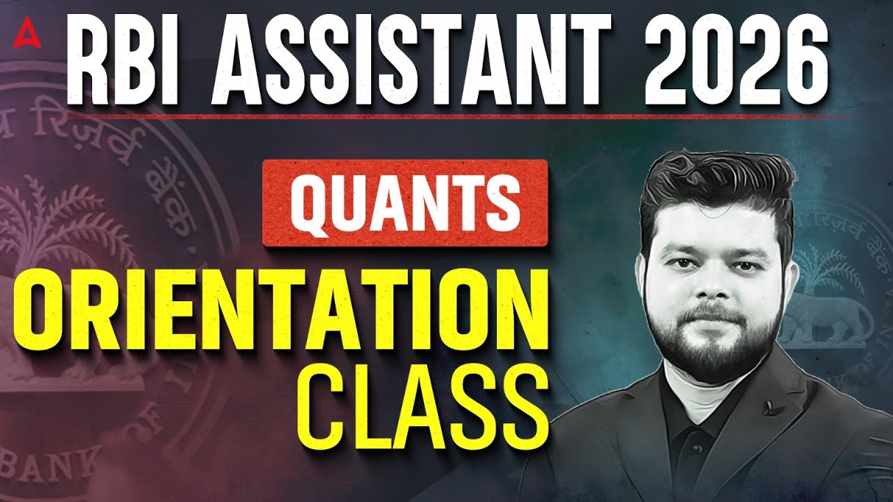 RBI Assistant 2026 Quants | Quants Orientation Class & Complete Strategy | By Siddharth Sir