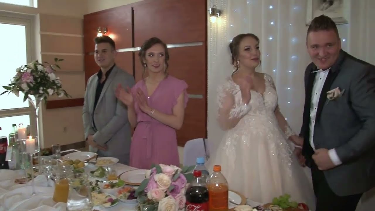 Łowickie Wesele Eweliny i Kamila. Biesiada, Sala Wiedeń. Gorzka Wódka , Ona temu Winna Toast. Obiad