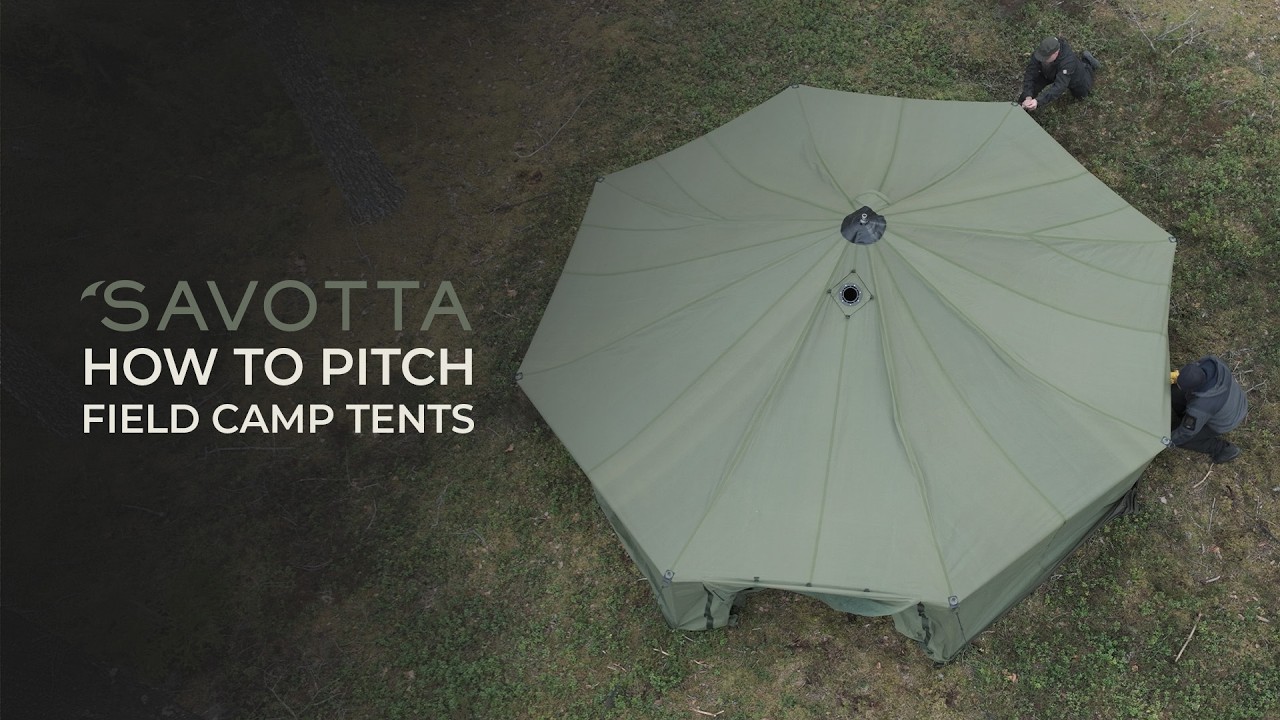 How to pitch field camp tents