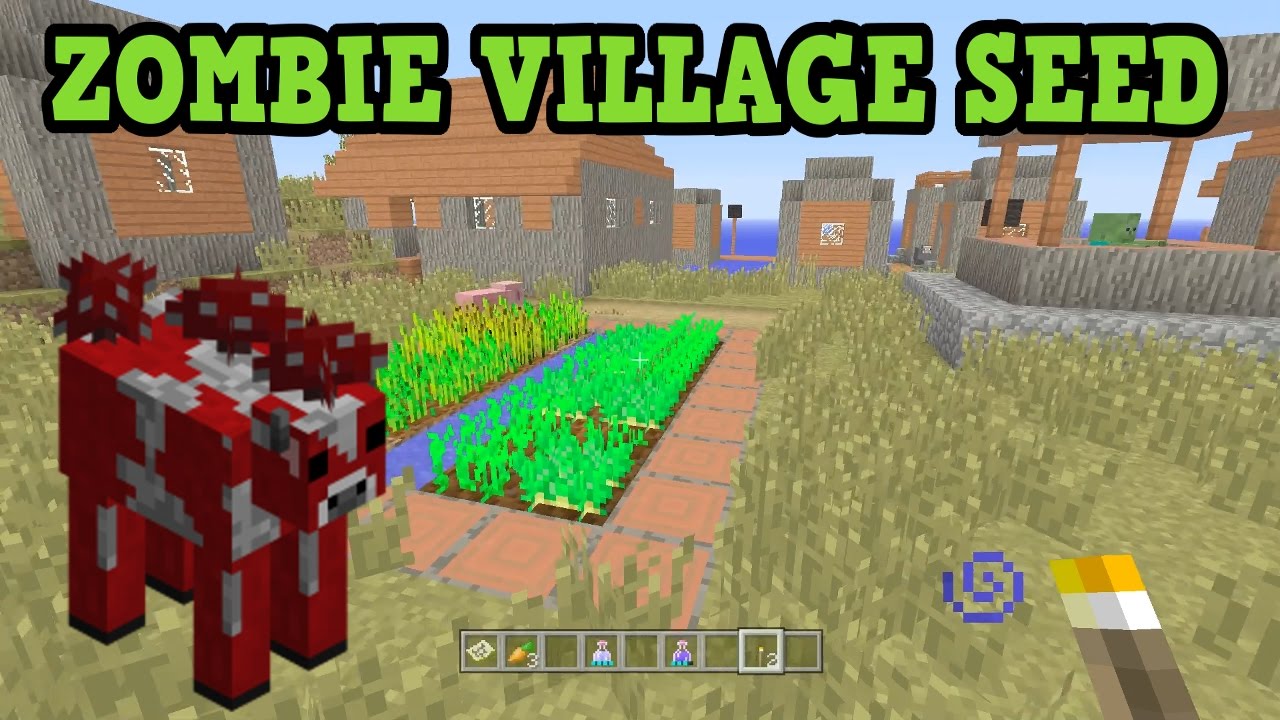 Minecraft Xbox 360 / PS3 - ZOMBIE VILLAGE SEED! W/ Mooshrooms