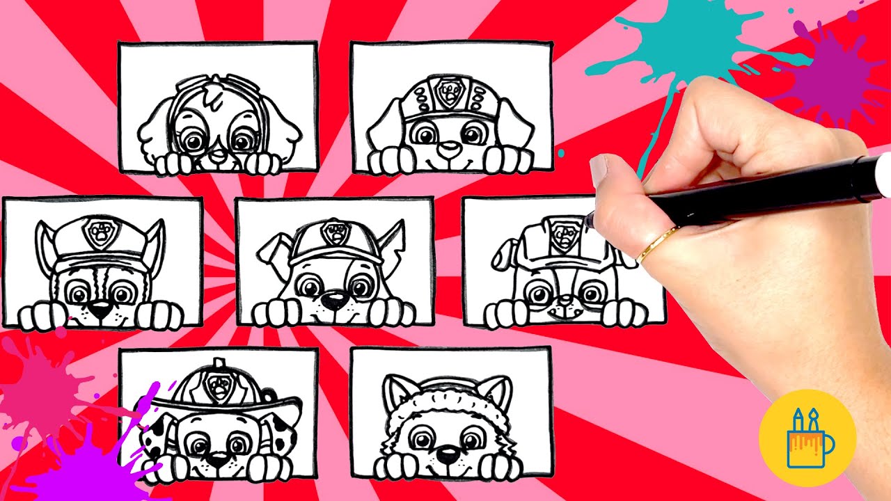 Desenhar e Colorir a Patrulha Canina em quadrinhos 🎨🐾✨
