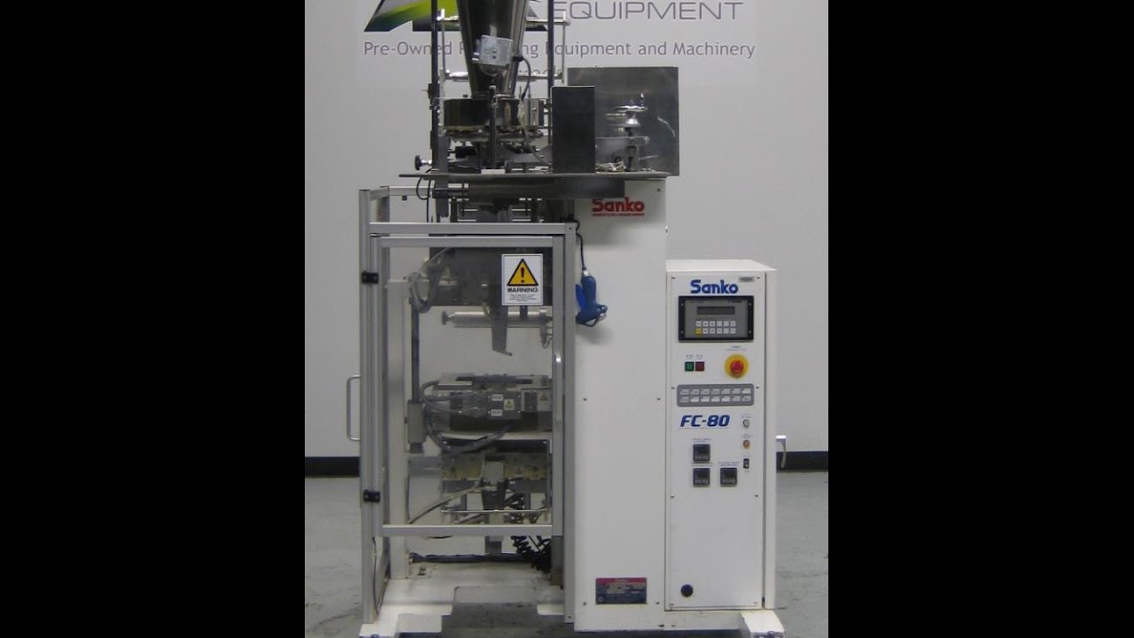 Used- Sanko Model FC-80 Single Lane Vertical Stick Pack Machine - stock # 71611001