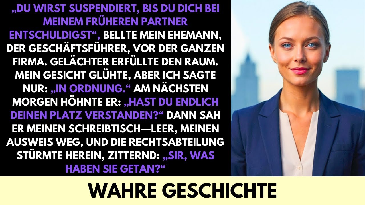 Mein CEO-Ehemann Suspendierte Mich Vor Allen—Am Morgen Gehörte Mir Bereits Seine Firma