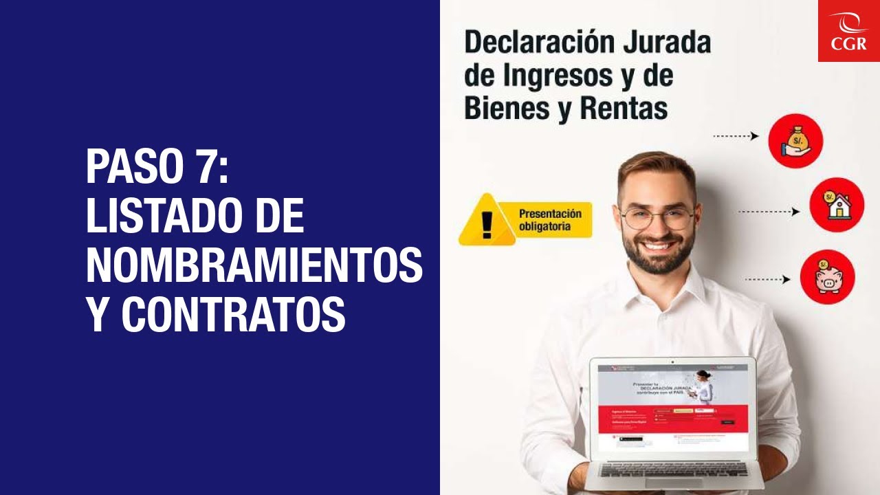 Paso 7:Listado de nombramientos y contratos | Gestionando las declaraciones juradas como jefe de OGA