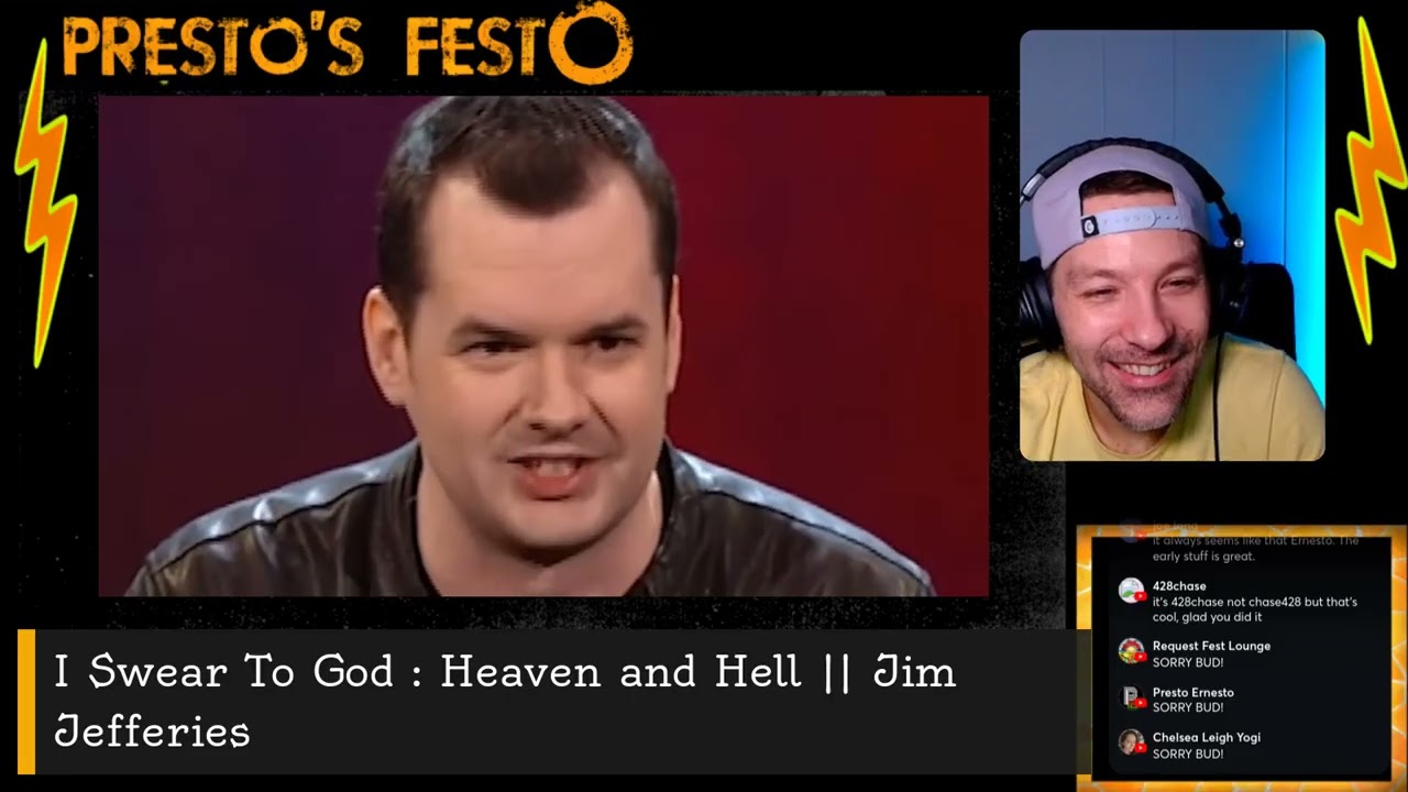 I Swear To God : Heaven and Hell || Jim Jefferies [REACTION] PRESTO'S FESTO