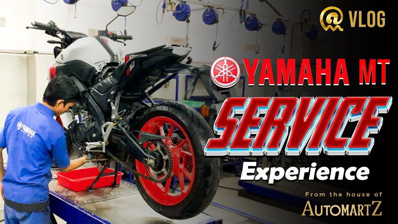 Yamaha MT service experience at Excellent Motors Service Center | #yamahaMT #vlog | Automartz