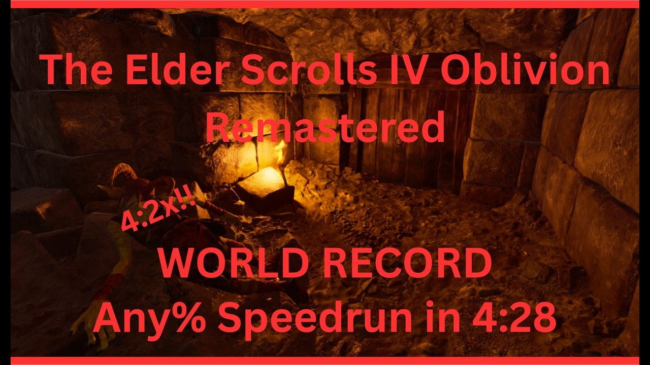 Oblivion Remastered Any% Speedrun in 4:28