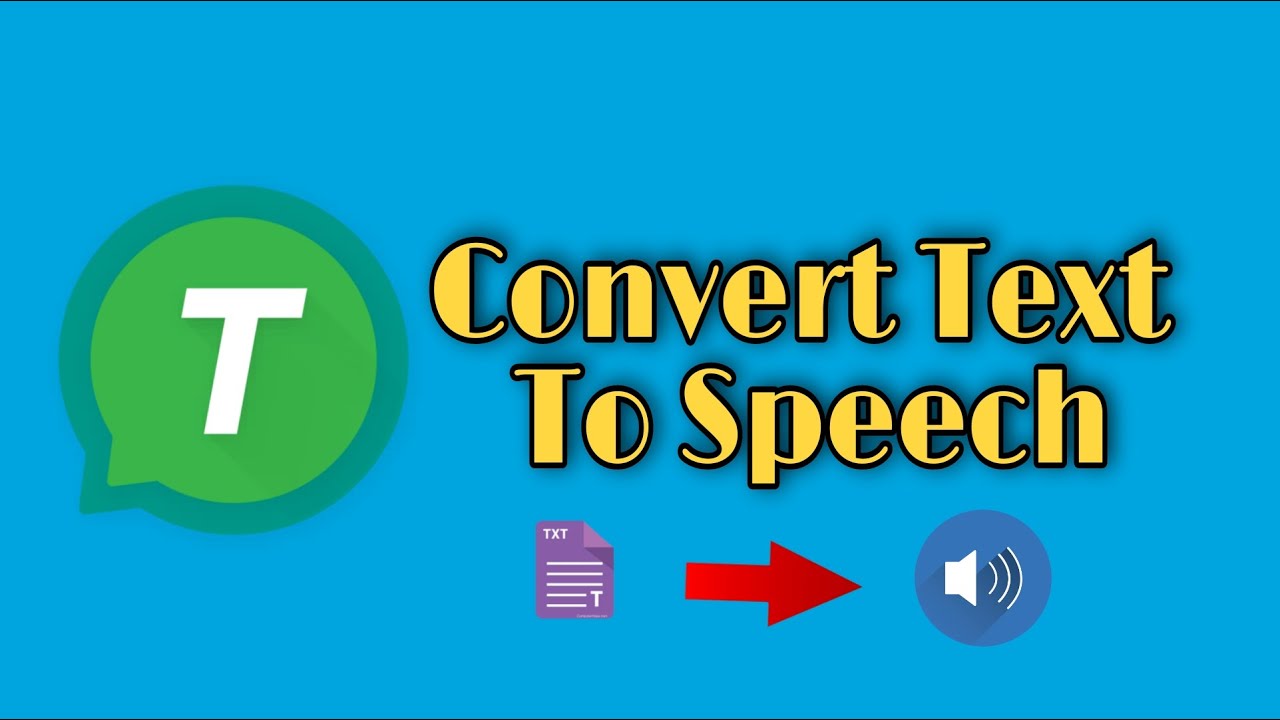 How To Convert Text To Speech | How to Use T2S