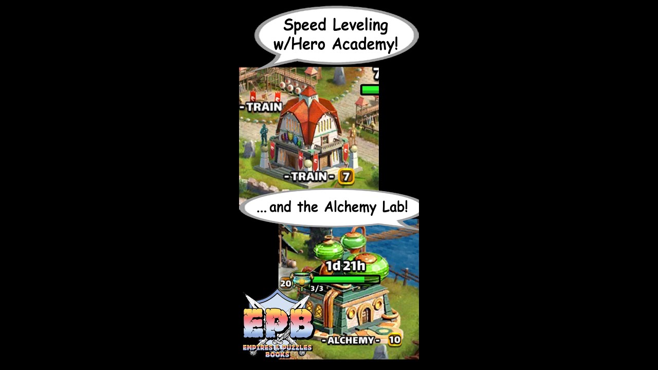 Speed Leveling with Hero Academy & Alchemy Lab–Empires and Puzzles Books