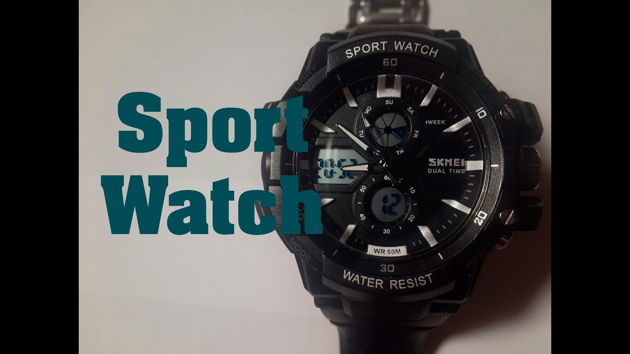 Часы Sport Watch Skmei обзор, настройка, проверка на водонепроницаемость
