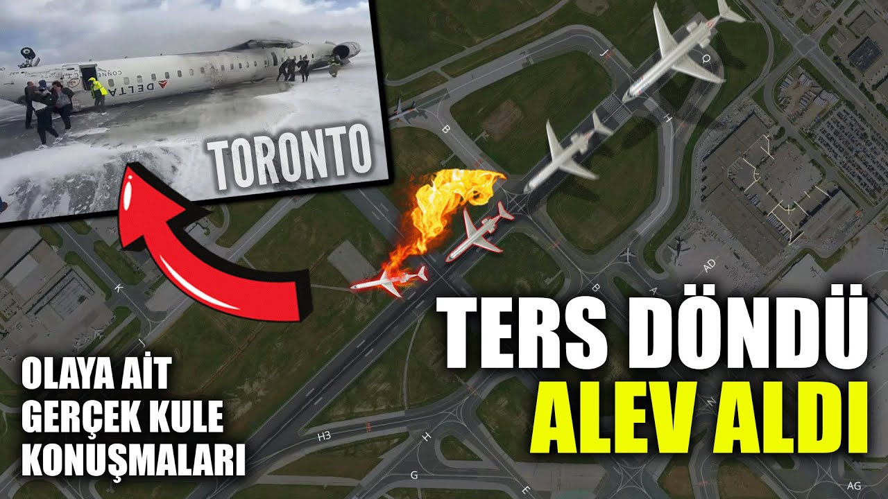 İniş Anında Kaza Yaptı, Ters Döndü! 80 Kişi Hayatta Kaldı | Toronto