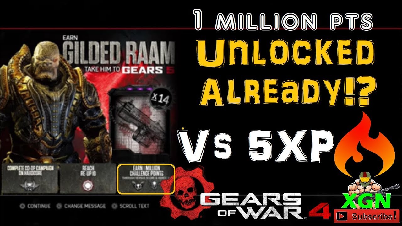 Gears of War 4 Gilded Raam Challenge Completed and Rewards unlocked!