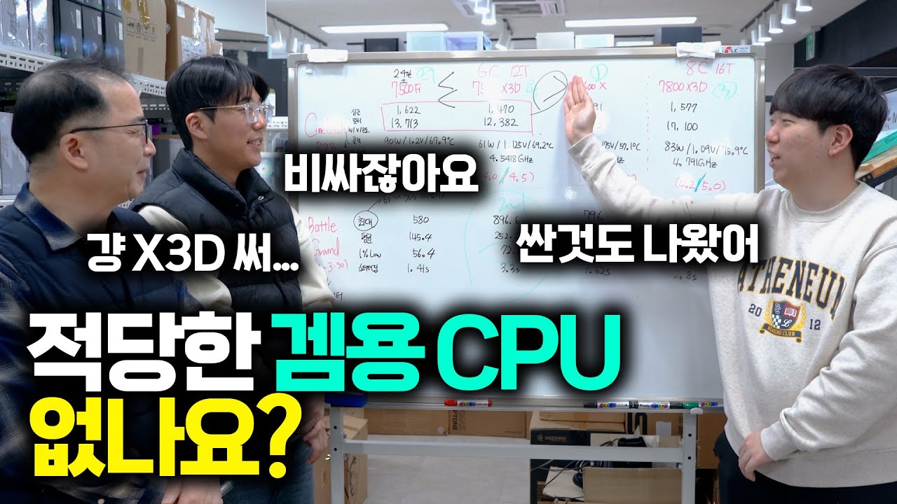 잘 모르겠고 그냥 적당한 게임용 CPU 고민될때 ~ 7500X3D 괜찮지 않나요 ?