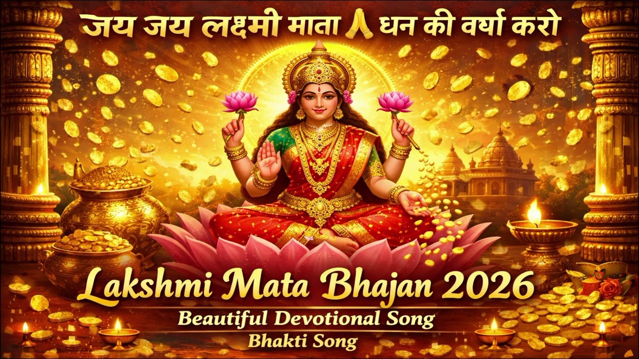जय जय लक्ष्मी माता धन की वर्षा करो Lakshmi Mata Bhajan 2026 | Beautiful Devotional Song Bhakti Song