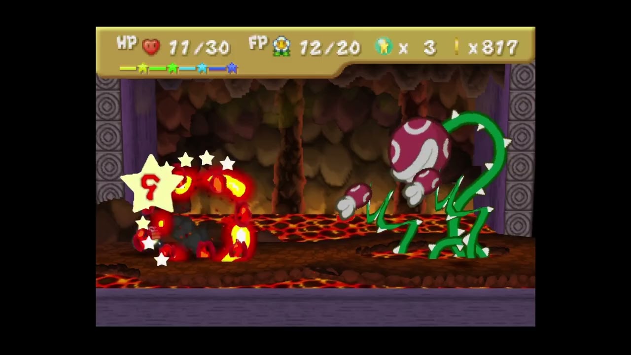 Paper Mario Master Quest: Lava Piranha