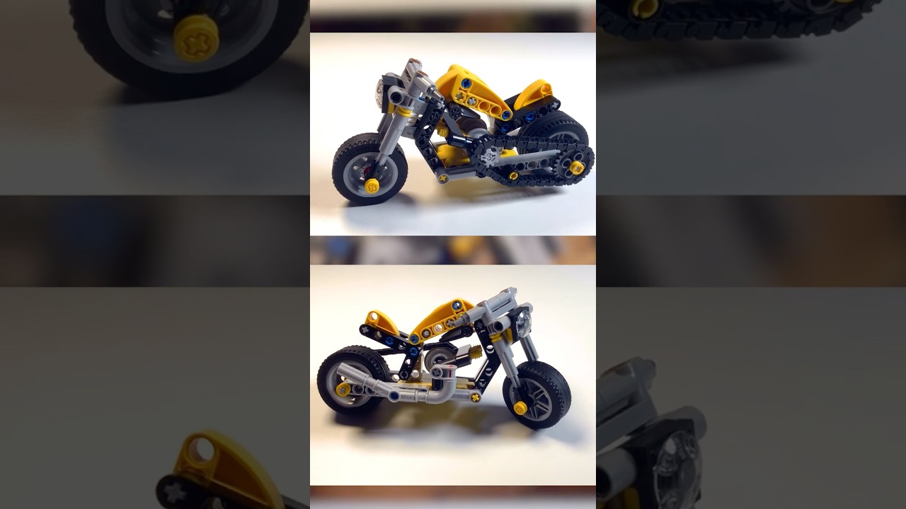 Unboxing & Build by a 7-Year-Old Kid - LEGO Technic 42225 Yellow Motorcycle