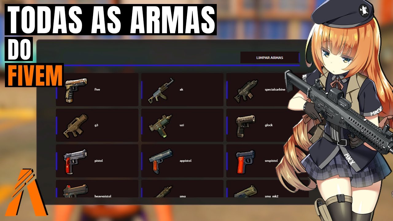 CRIEI UM PAINEL COM TODAS ARMAS DO JOGO - FiveM Download Gr&aacute;tis + Tutorial como configurar ( VRPEX )