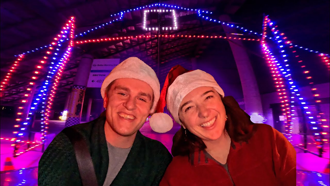 Christmas Light Show at the Texas Motor Speedway! Happy Holidays!
