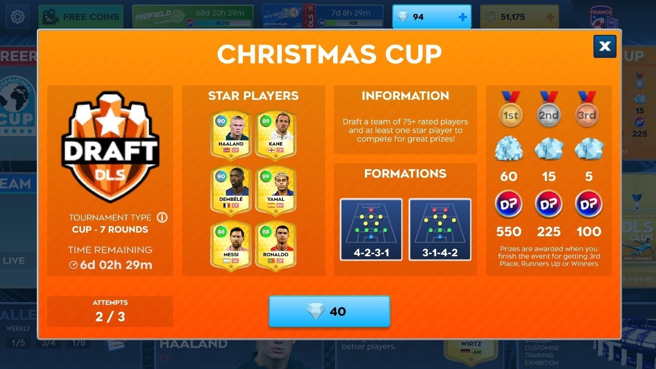 CHRISTMAS CUP 2026.DLS 2026. #Christas Cup #music #Dls 2026.
