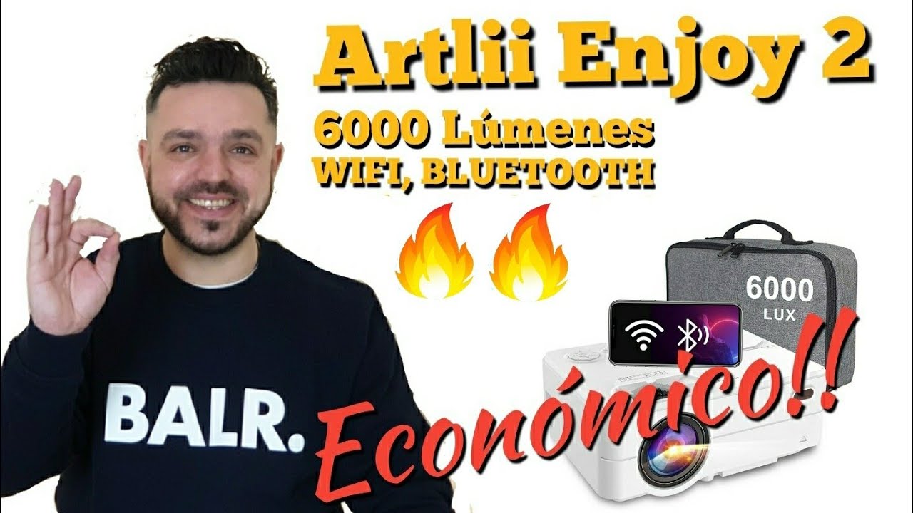 Artlii Enjoy 2, El Mini Proyector LCD definitivo: 6000 Lúmenes, Wifi y Bluetooth 🔥🔥🔥