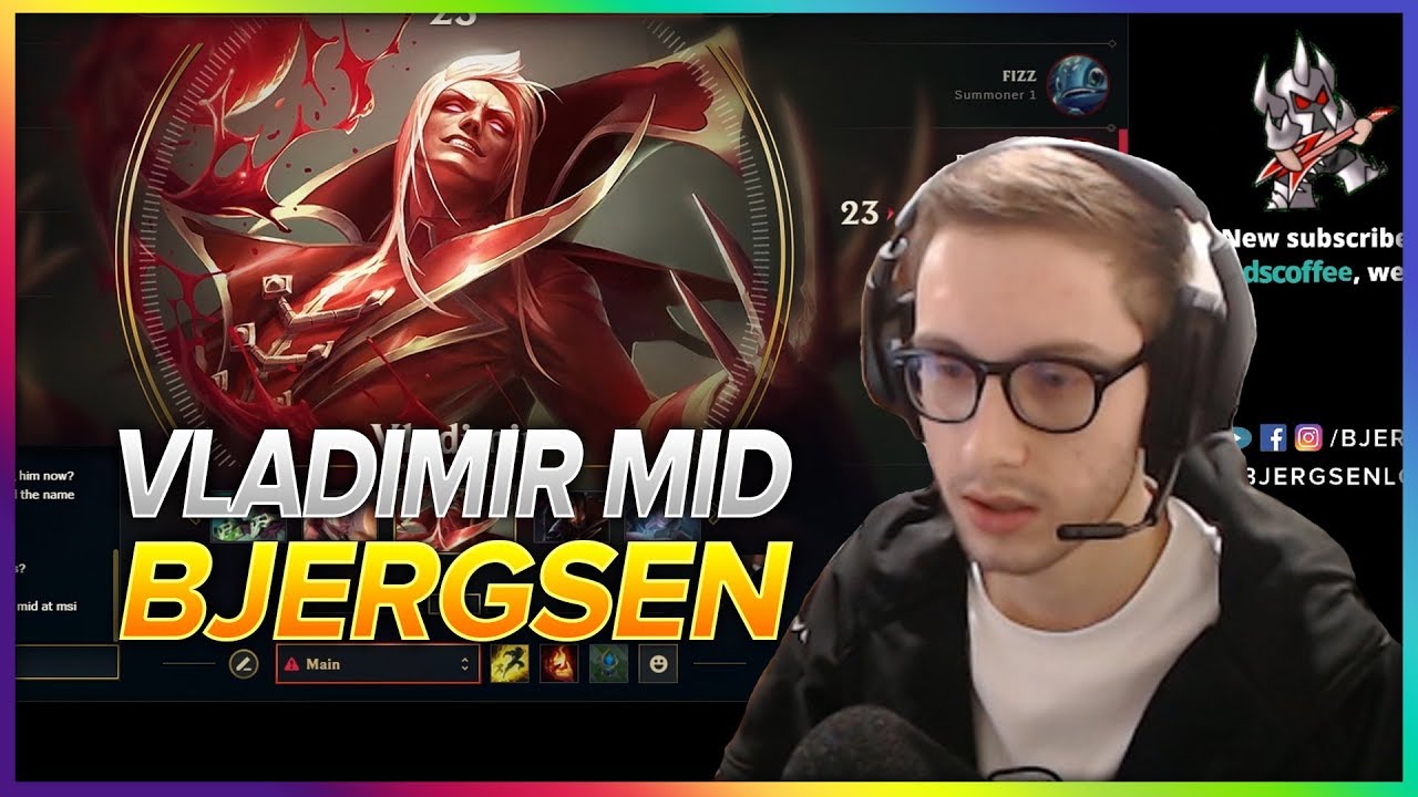 629. Bjergsen Vladimir vs Fizz Mid - Patch 8.8 Season 8 - BJERGSEN STREAM