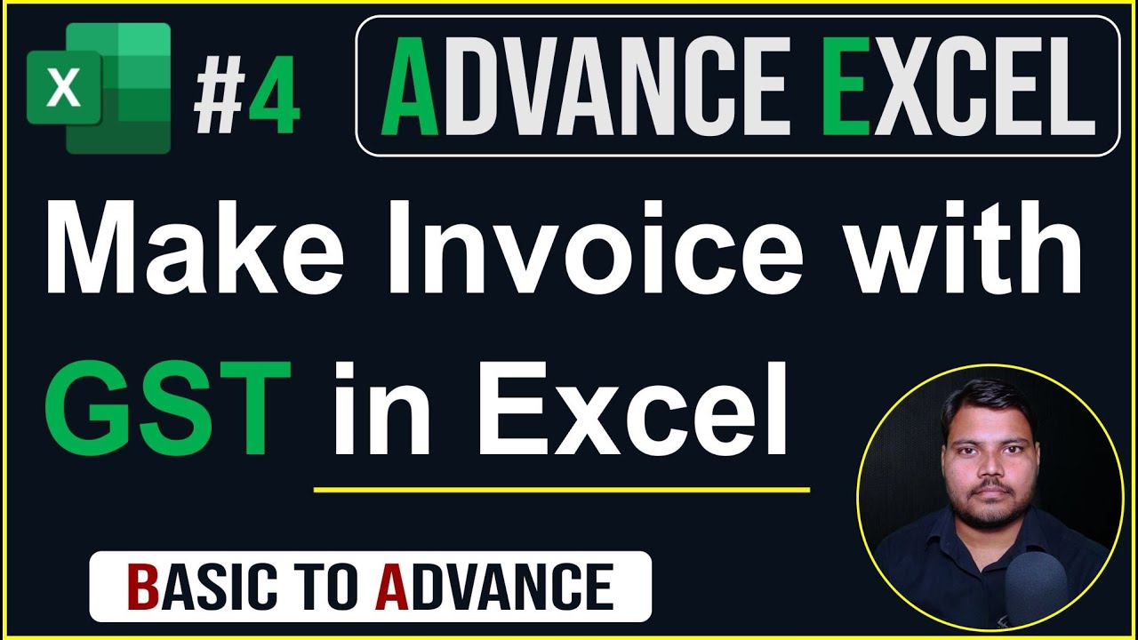 How to make invoice Bill in MS excel with GST |Tutorial for beginners| Lecture-4 UPCISS