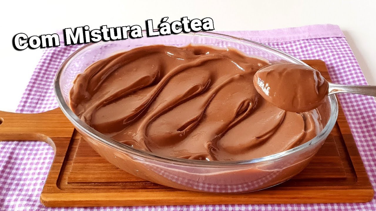 RECHEIO DE CHOCOLATE PARA BOLO COM MISTURA LÁCTEA