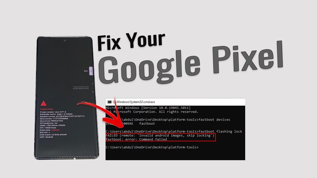 Исправление ошибки «Недопустимый образ Android» — блокировка загрузчика и прошивка стоковой прошивки
