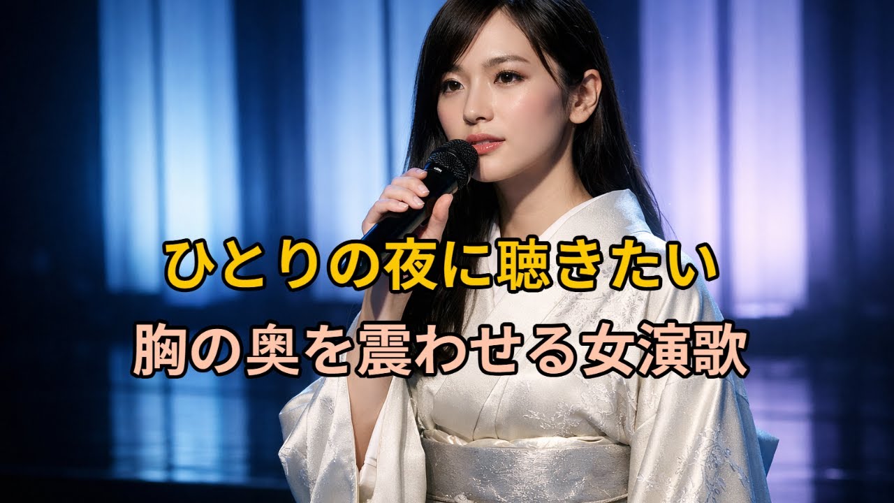 ひとりの夜に聴きたい女演歌｜胸の奥を震わせる名曲集