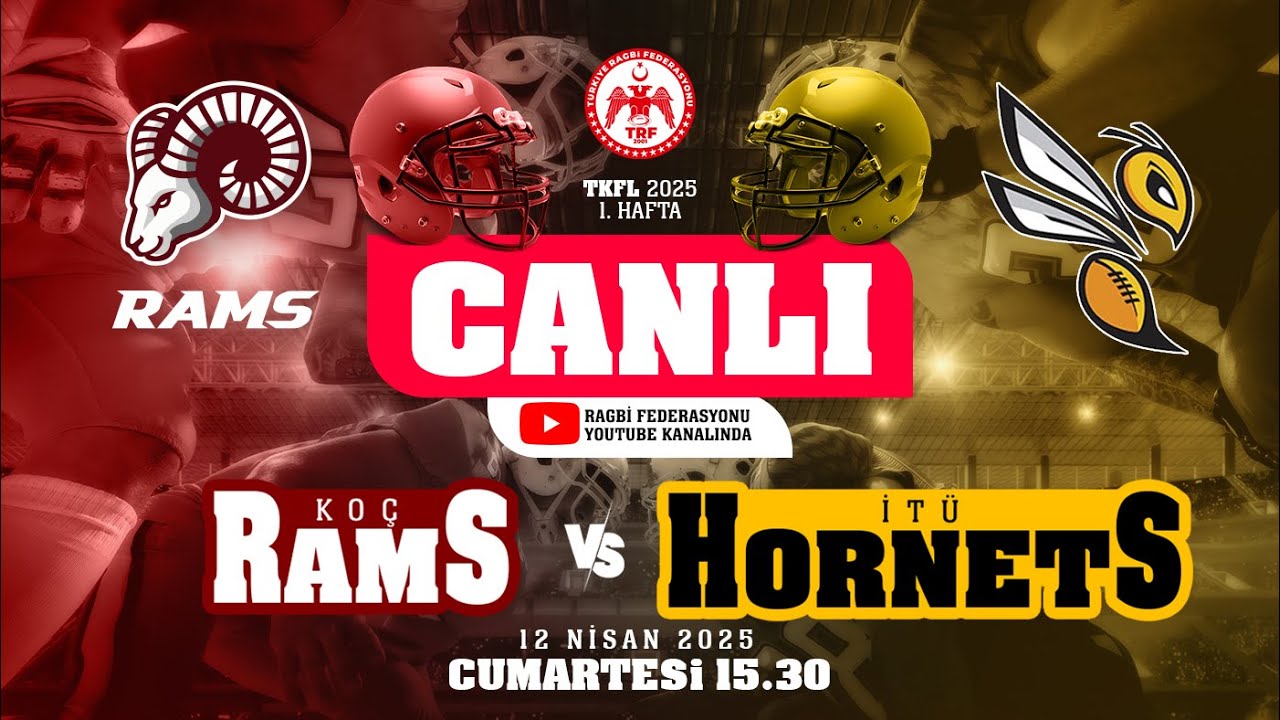 CANLI YAYIN | TKFL 2025 1. HAFTA MÜSABAKASI | İTÜ HORNETS - KOÇ RAMS