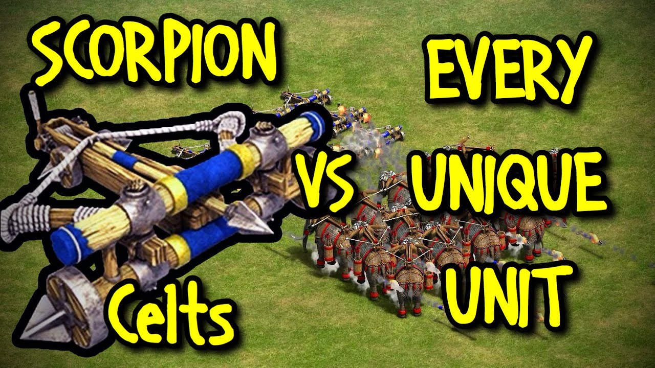 HEAVY SCORPION (Celts) vs EVERY UNIQUE UNIT | AoE II: Definitive Edition