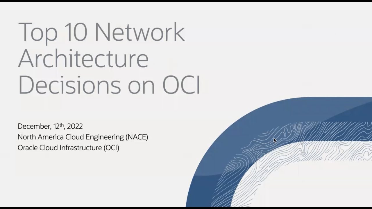 Top 10 Network Architecture Decisions in OCI - Part 2
