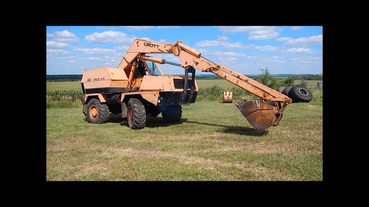 1985 Drott 40BYR Cruz-air rubber tire excavator for sale | sold at auction August 14, 2014