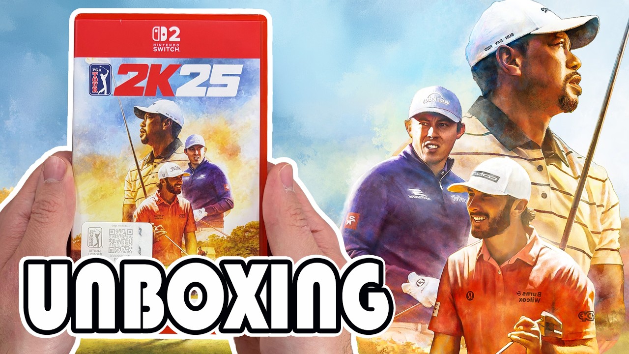 Распаковка игры PGA Tour 2K25 (Nintendo Switch 2).