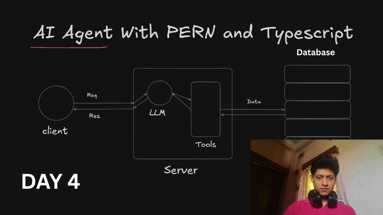 🔴 Day 4 — Building an AI Agent with PERN Stack + TypeScript (Live Coding)