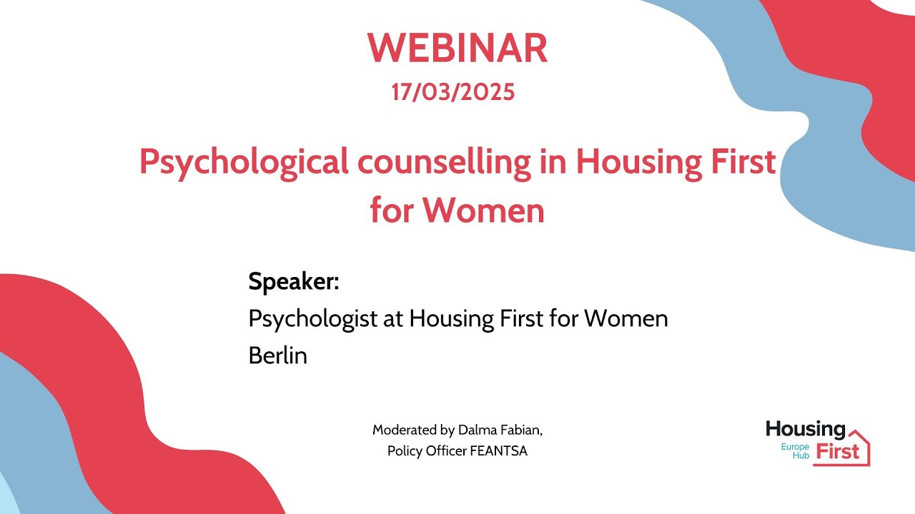 Psychological counselling in Housing First for Women