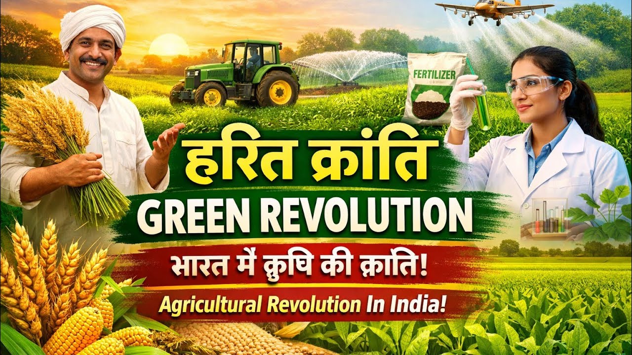 हरित क्रांति क्या है ? Green Revolution l भारत में हरित क्रांति के प्रभाव l भूगोल