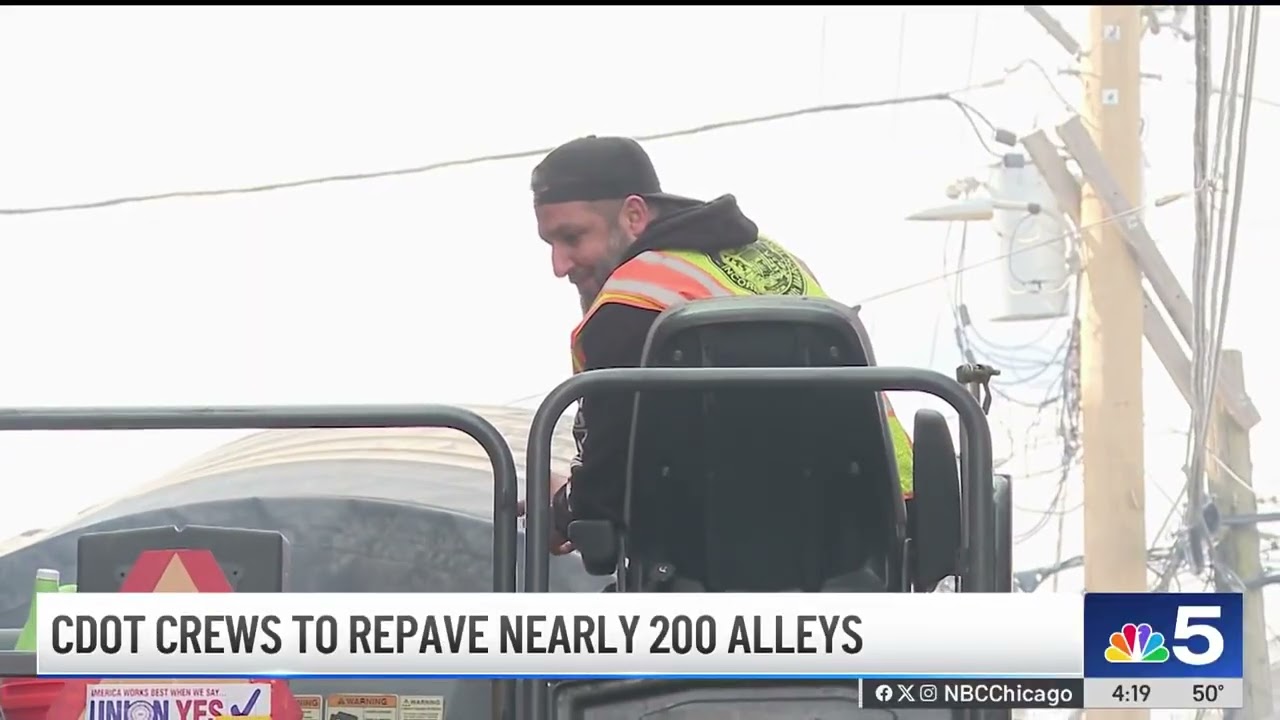 Chicago Department of Transportation to repave nearly 200 alleys