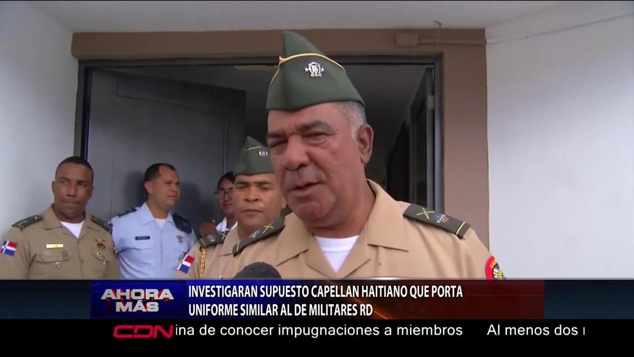 Investigarán supuesto capellán haitiano que porta uniforme similar al de militares RD