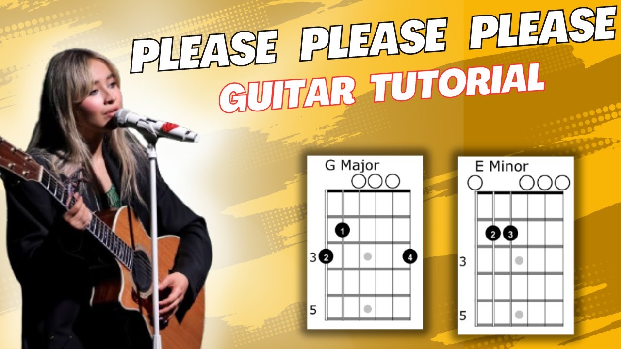 Please Please Please Sabrina Carpenter Guitar Tutorial