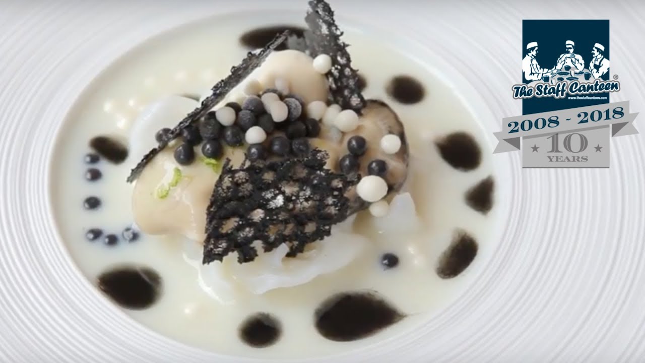 2-Michelin star chef Rolf Fliegauf cooks oyster and salt baked celeriac recipes