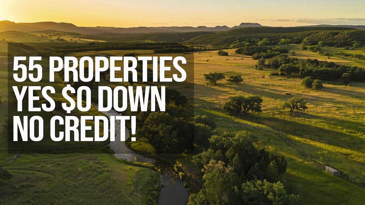 Affordable Land For Sale: 55 Properties with Owner Financing & $16k Instant Equity