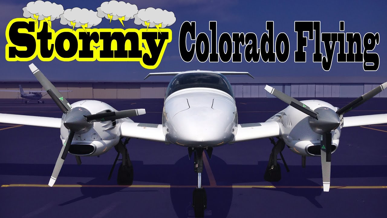Stormy Colorado Flying || Diamond Twinstar