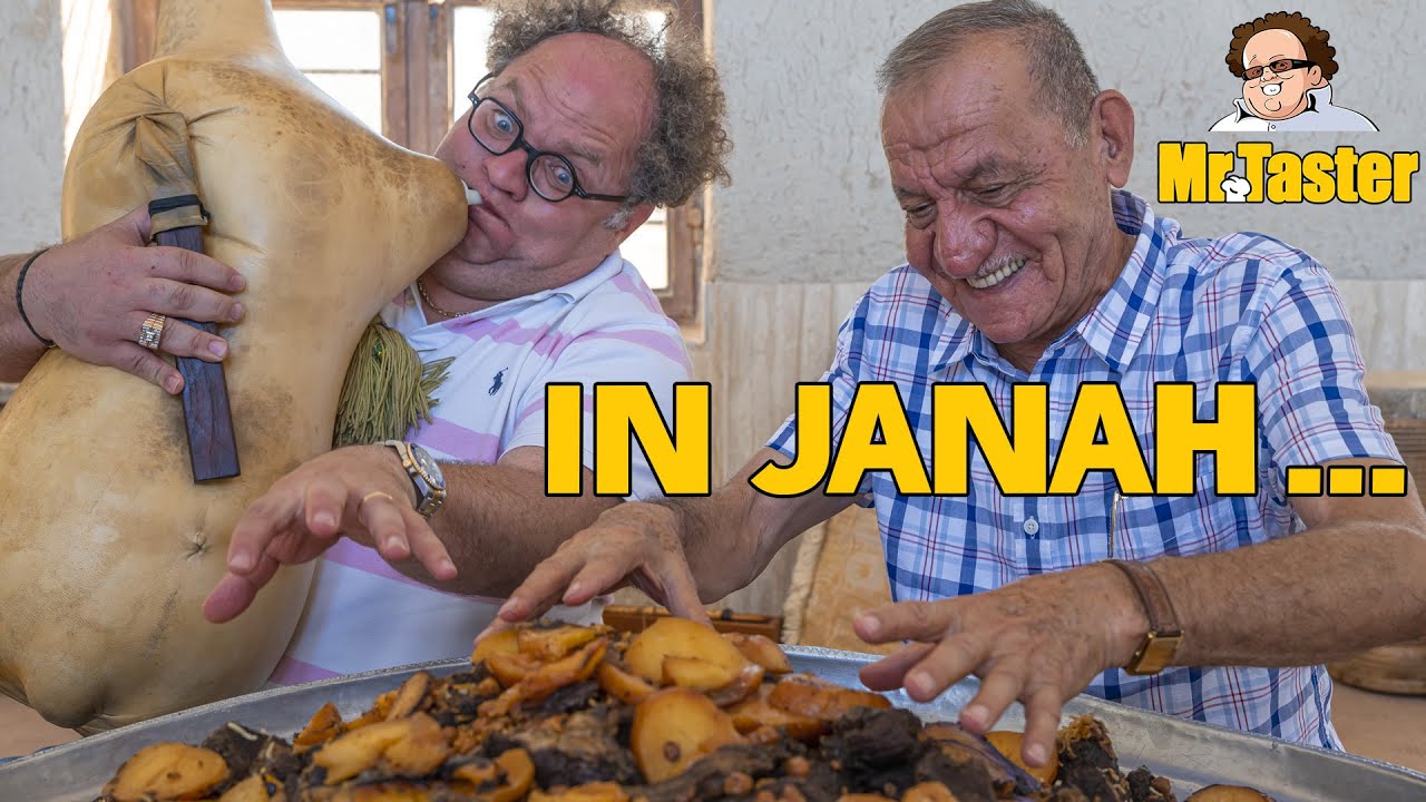 Whole goat Patnadeh dish in Janah, Hormozgan. Making mahyawa, famous sauce made of fermented fish